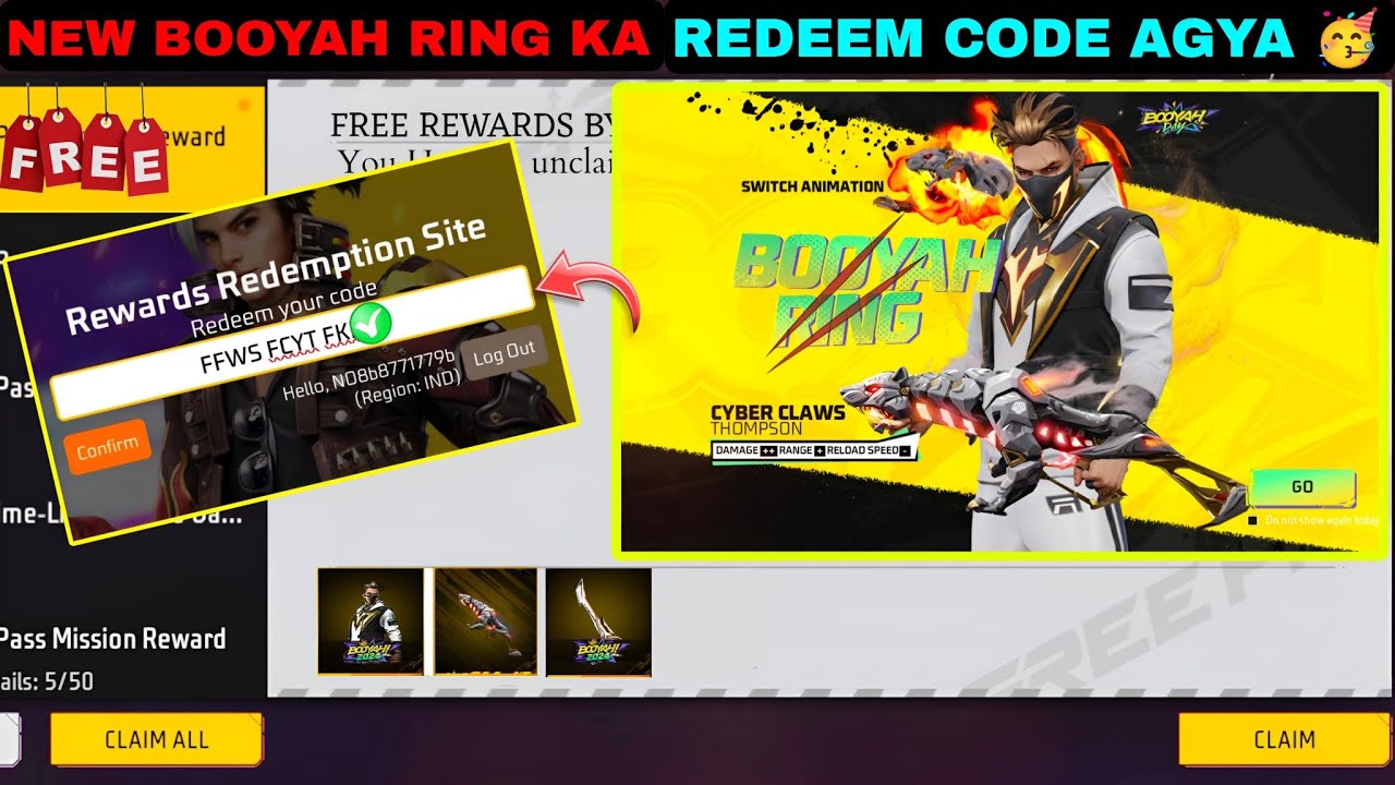 Free Fire New Redemption Code