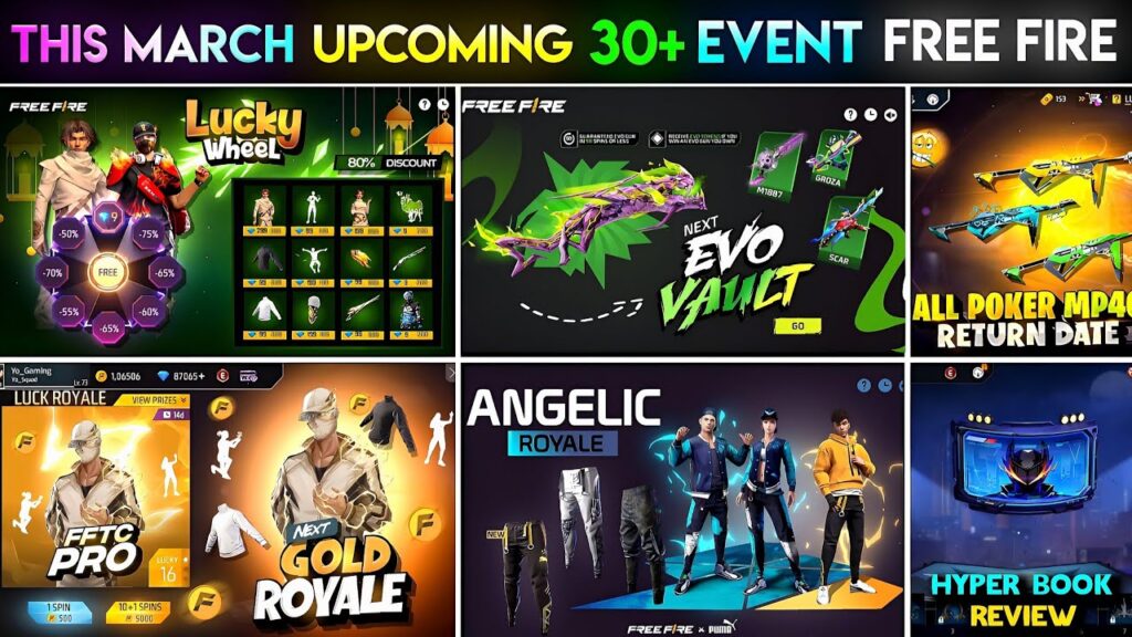 Free Fire Upcoming Events