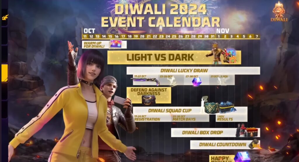 Free Fire Diwali Event 2024