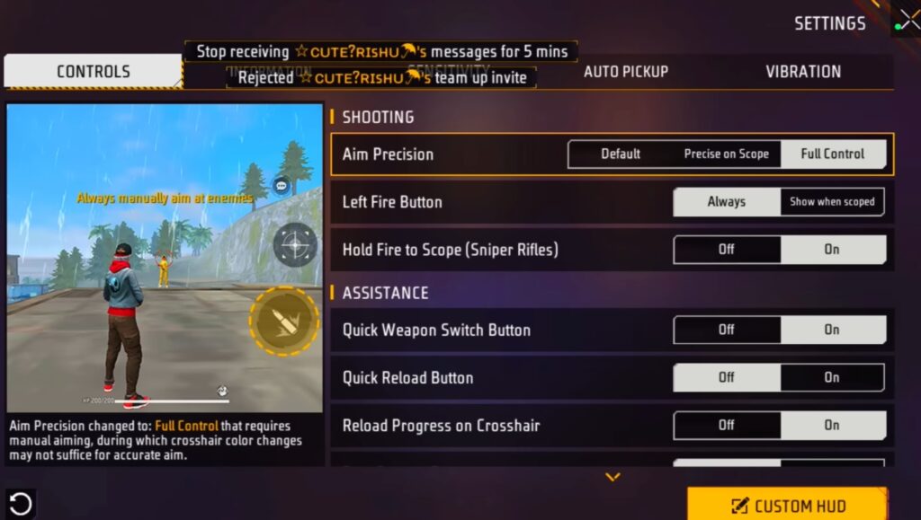 Best Sensitivity for Free Fire New Update