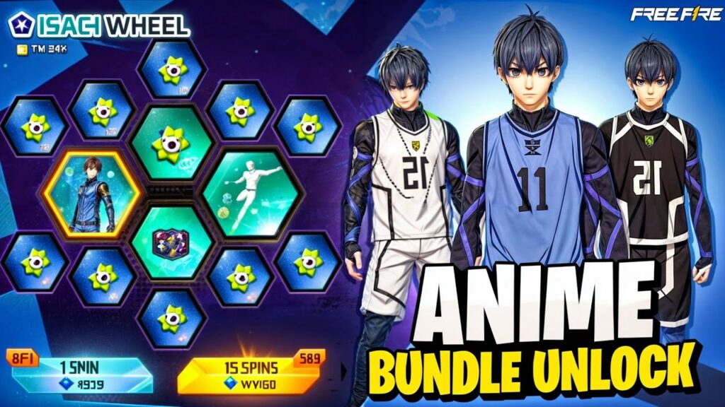 Free Fire New Anime Bundle